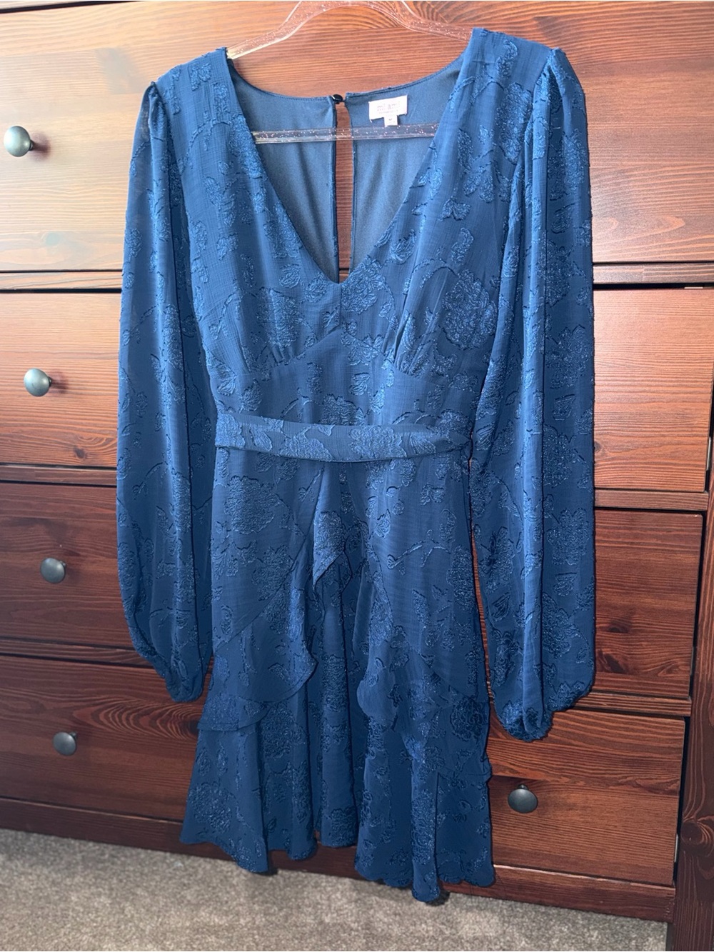 NWOT Miami Jacquard Floral Long Sleeve Mini Dress from Francescas